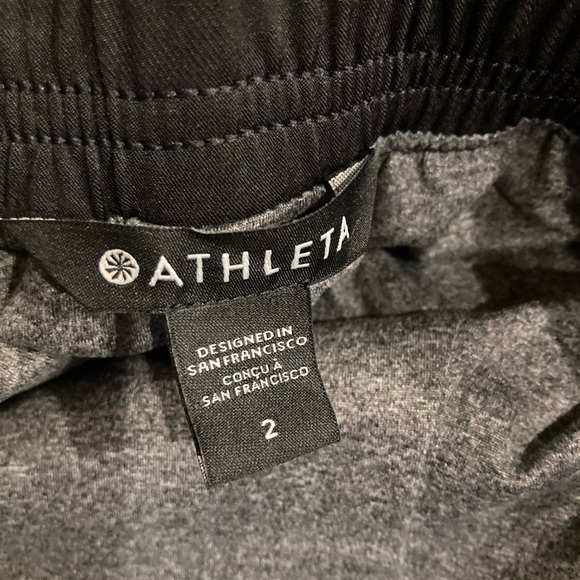 Athleta | Black Camo Lined Joggers. Size 2. EUC - Picture 5 of 7
